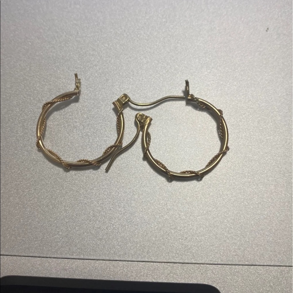 14k gold hoop earrings